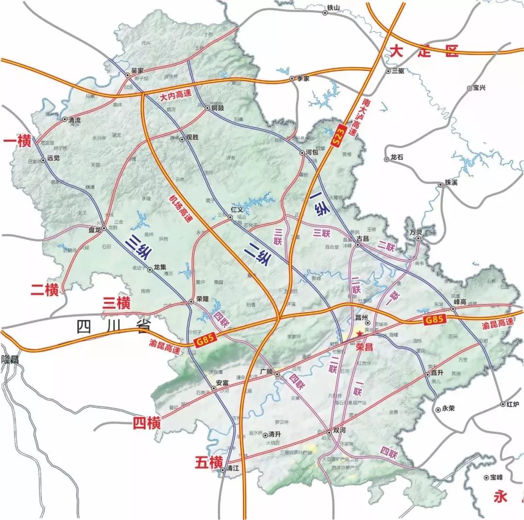 四川隆昌縣最新規劃圖