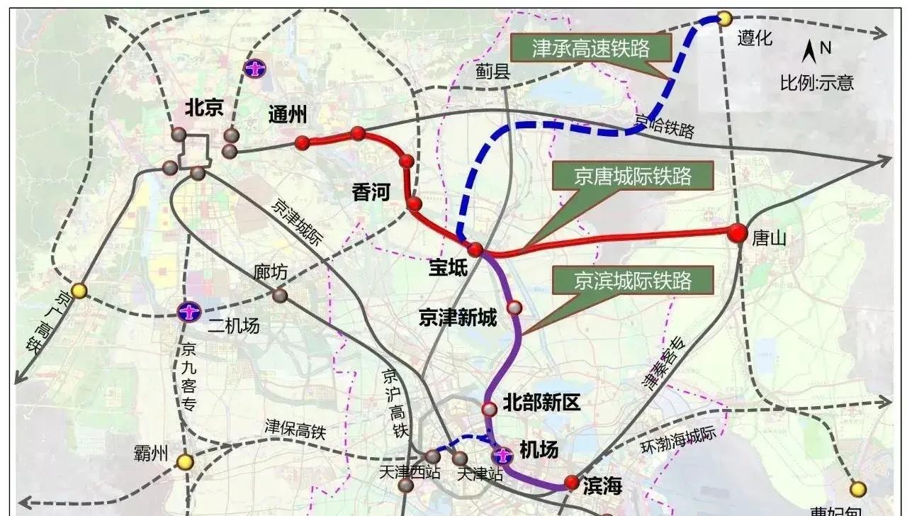 京唐高鐵最新線路圖